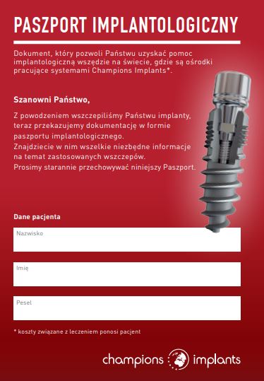 Implantatpass, polnisch