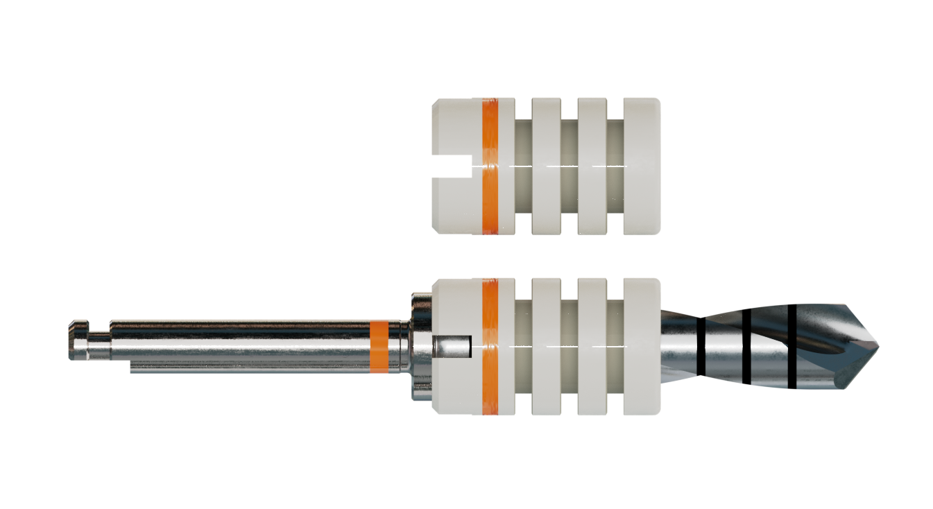 Bohrstophülse/Drill | Orange | ø 6,0 mm | Länge 10,0 mm